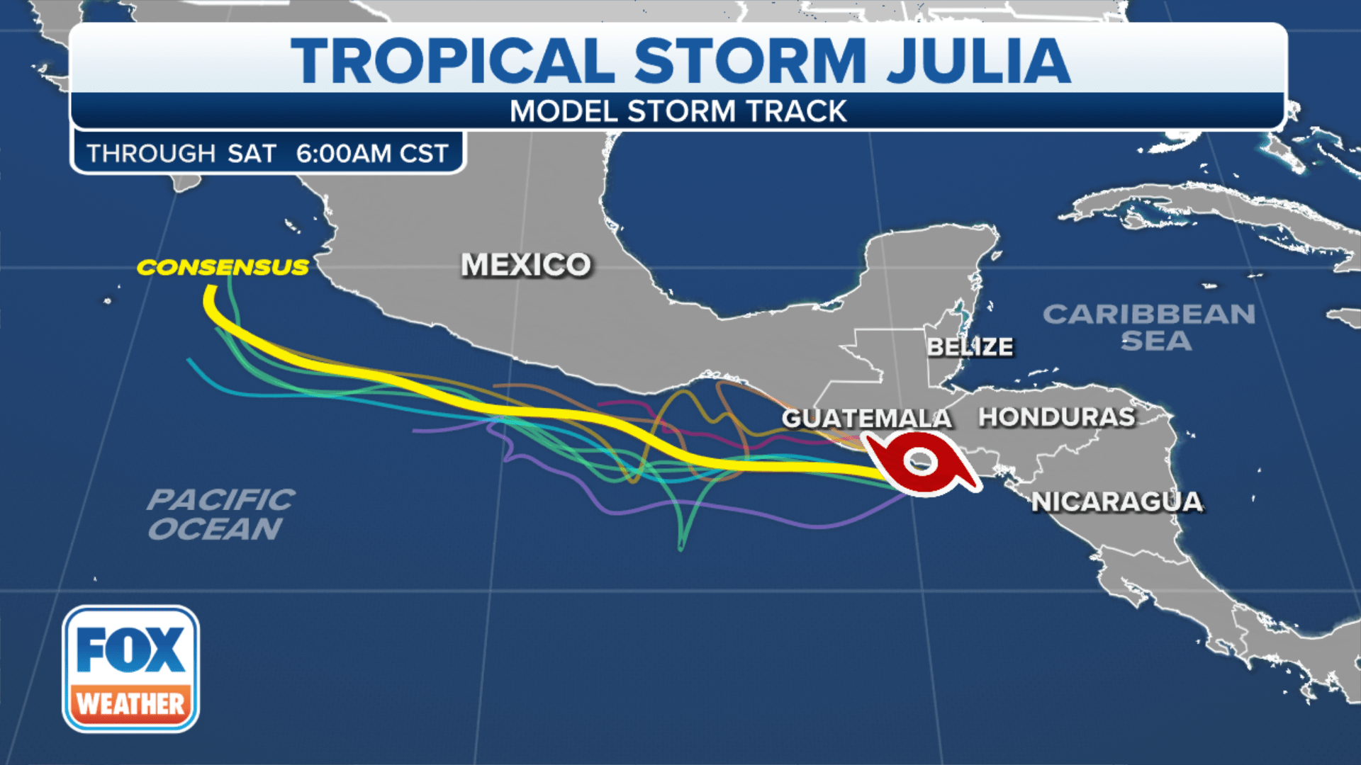 Hurricane Julia approaches Central America coast Fox Weather